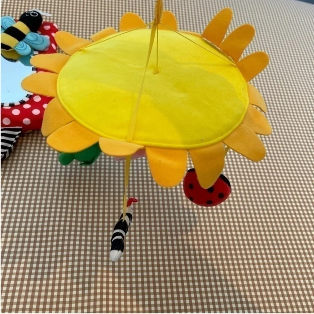 Tummy‎ time mirror/Lamaze puppy squeaker/ IKEA colorful mobile